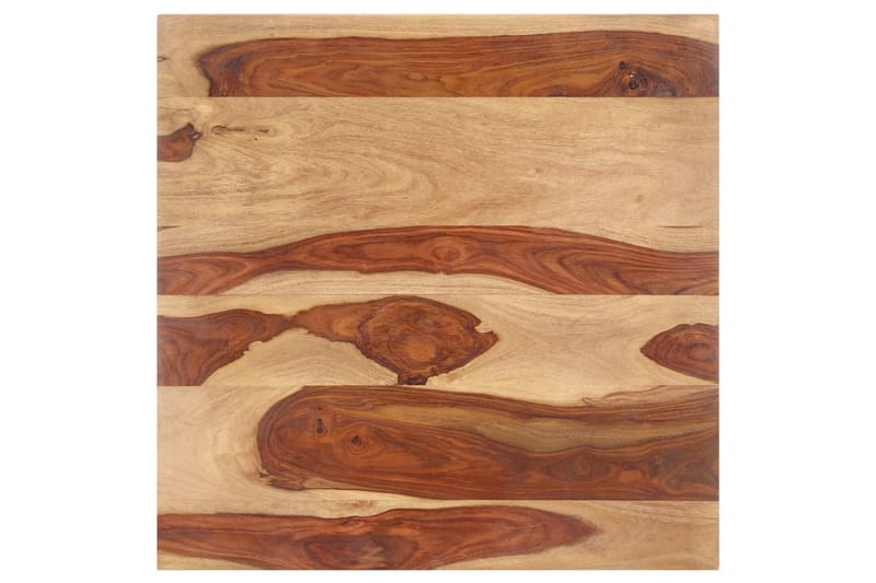 Bordsskiva i massivt sheshamträ 15-16 mm 60x60 cm - Brun - Möbler - Bord & matgrupper - Bordstillbehör - Bordsskiva