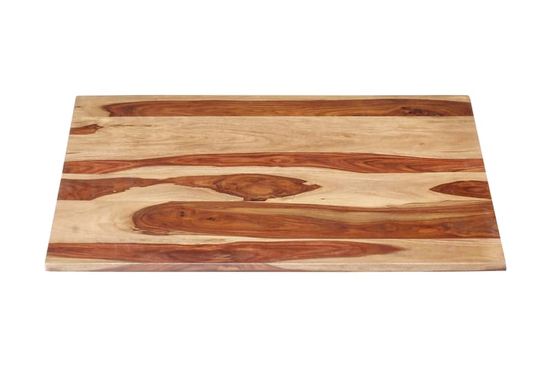 Bordsskiva i massivt sheshamträ 15-16 mm 60x60 cm - Brun - Möbler - Bord & matgrupper - Bordstillbehör - Bordsskiva