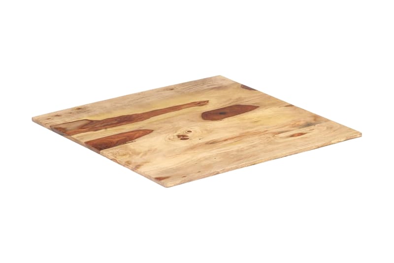 Bordsskiva i massivt sheshamträ 15-16 mm 60x60 cm - Brun - Möbler - Bord & matgrupper - Bordstillbehör - Bordsskiva