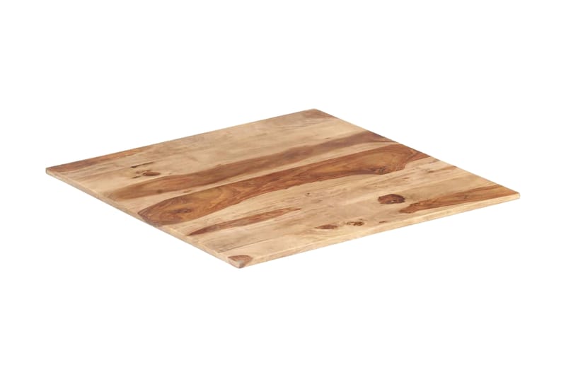 Bordsskiva i massivt sheshamträ 15-16 mm 60x60 cm - Brun - Möbler - Bord & matgrupper - Bordstillbehör - Bordsskiva