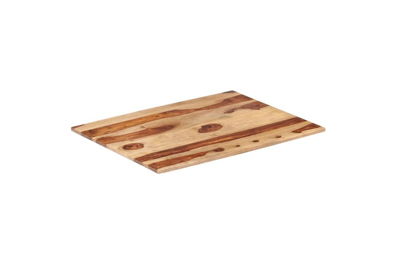 Bordsskiva i massivt sheshamträ 15-16 mm 60x70 cm - Brun - Möbler - Bord & matgrupper - Bordstillbehör - Bordsskiva