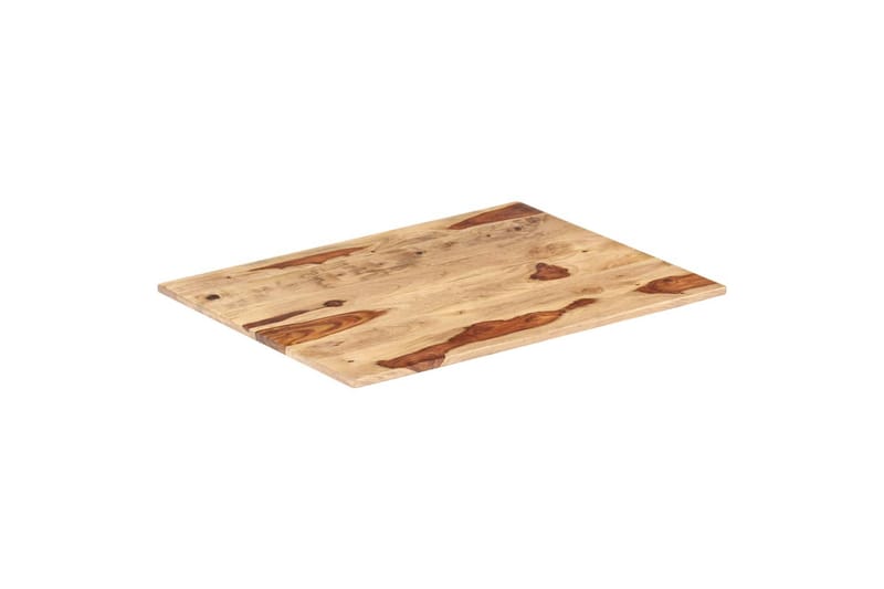 Bordsskiva i massivt sheshamträ 15-16 mm 60x70 cm - Brun - Möbler - Bord & matgrupper - Bordstillbehör - Bordsskiva