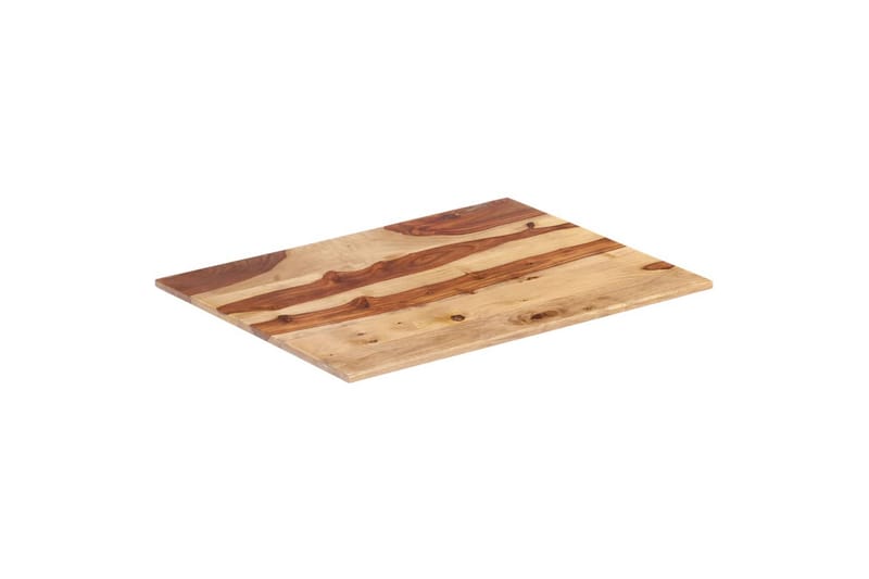 Bordsskiva i massivt sheshamträ 15-16 mm 60x70 cm - Brun - Möbler - Bord & matgrupper - Bordstillbehör - Bordsskiva