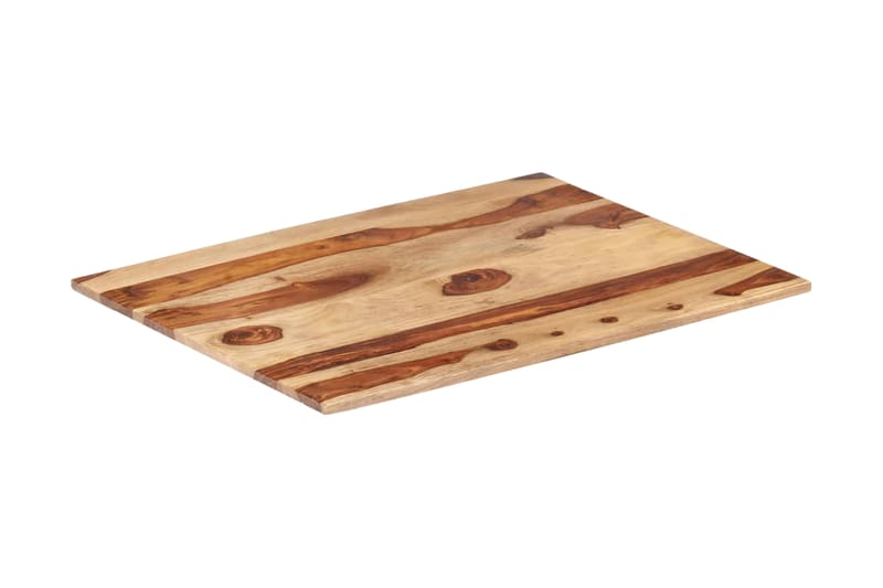 Bordsskiva i massivt sheshamträ 15-16 mm 60x90 cm - Brun - Möbler - Bord & matgrupper - Bordstillbehör - Bordsskiva