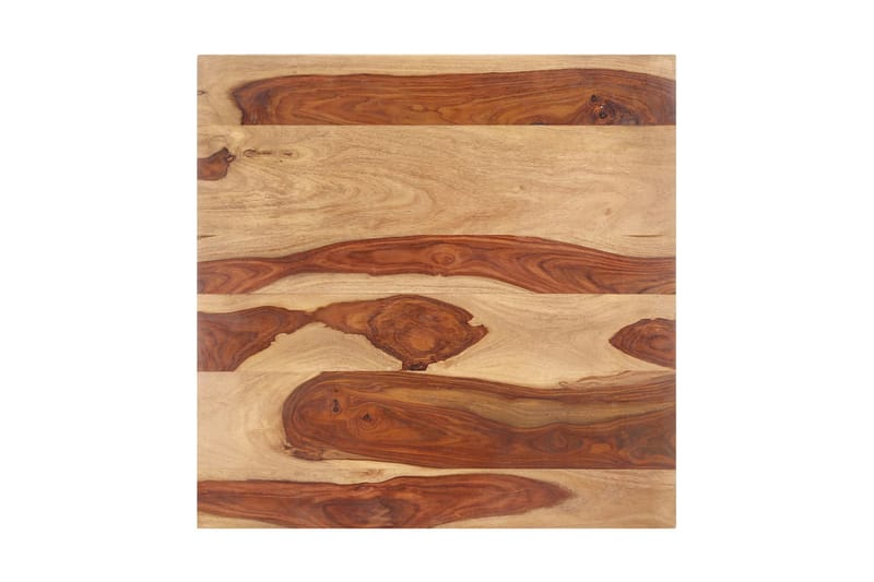 Bordsskiva i massivt sheshamträ 15-16 mm 70x70 cm - Brun - Möbler - Bord & matgrupper - Bordstillbehör - Bordsskiva