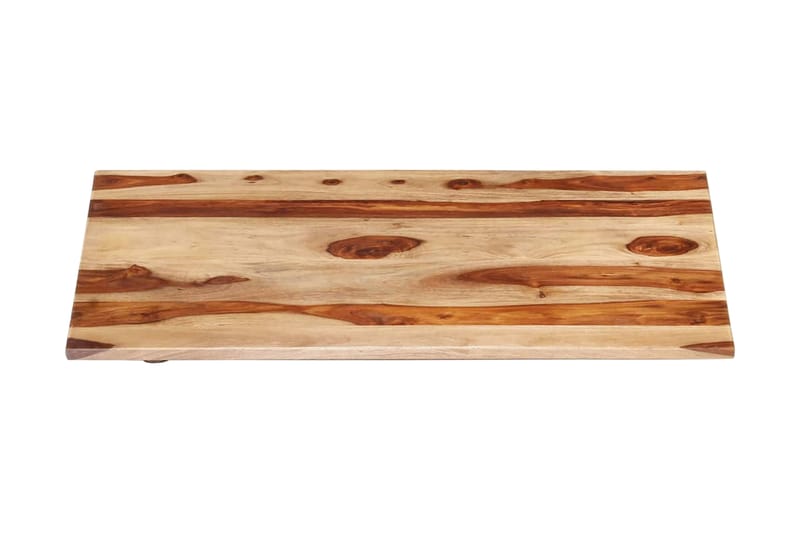Bordsskiva i massivt sheshamträ 15-16 mm 70x80 cm - Brun - Möbler - Bord & matgrupper - Bordstillbehör - Bordsskiva