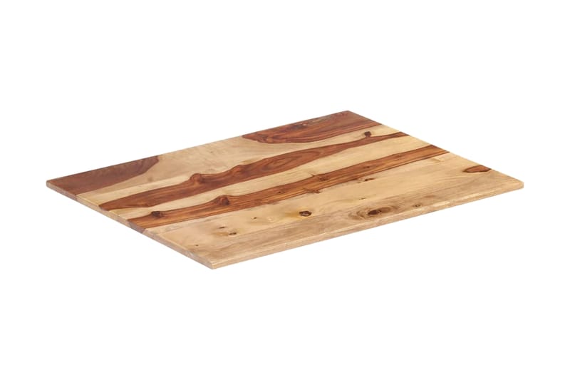 Bordsskiva i massivt sheshamträ 15-16 mm 70x80 cm - Brun - Möbler - Bord & matgrupper - Bordstillbehör - Bordsskiva