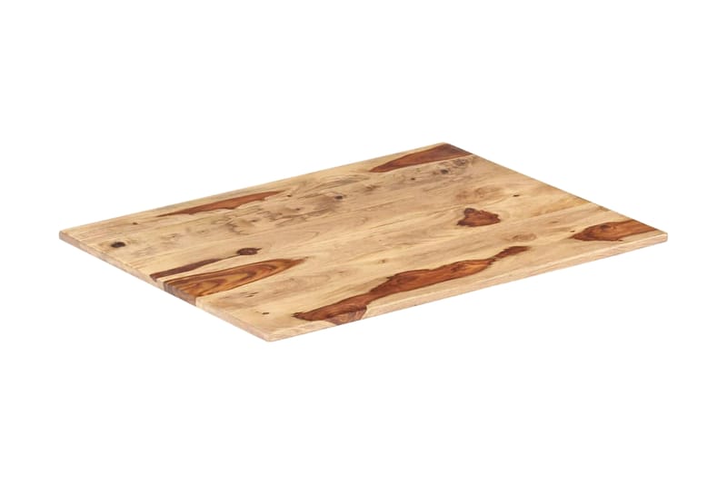 Bordsskiva i massivt sheshamträ 15-16 mm 70x80 cm - Brun - Möbler - Bord & matgrupper - Bordstillbehör - Bordsskiva