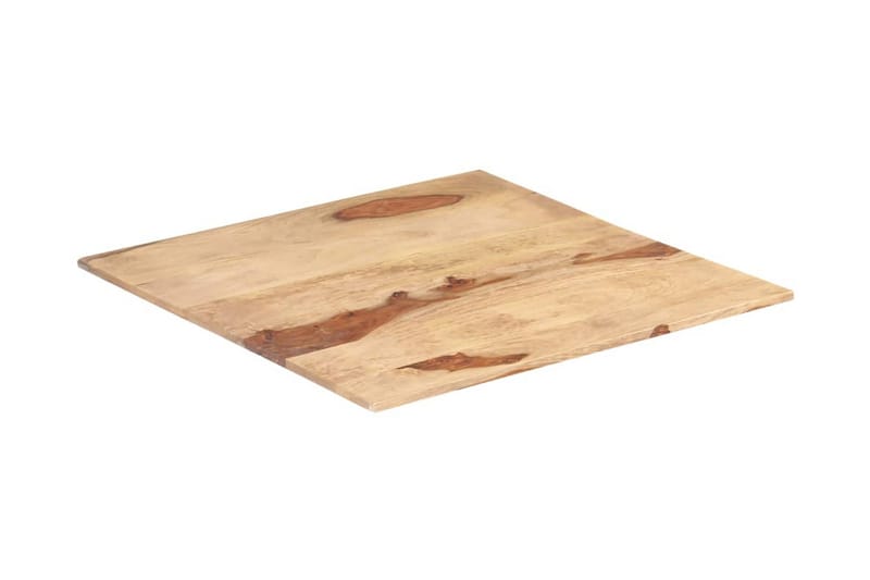 Bordsskiva i massivt sheshamträ 15-16 mm 80x80 cm - Brun - Möbler - Bord & matgrupper - Bordstillbehör - Bordsskiva