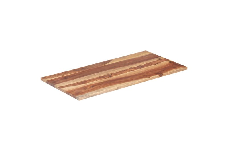 Bordsskiva i massivt sheshamträ 25-27 mm 60x100 cm - Brun - Möbler - Bord & matgrupper - Bordstillbehör - Bordsskiva