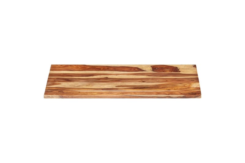 Bordsskiva i massivt sheshamträ 25-27 mm 60x100 cm - Brun - Möbler - Bord & matgrupper - Bordstillbehör - Bordsskiva