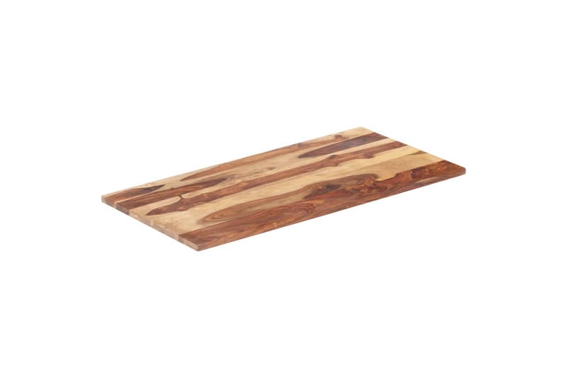 Bordsskiva i massivt sheshamträ 25-27 mm 60x100 cm - Brun - Möbler - Bord & matgrupper - Bordstillbehör - Bordsskiva