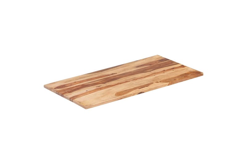 Bordsskiva i massivt sheshamträ 25-27 mm 60x100 cm - Brun - Möbler - Bord & matgrupper - Bordstillbehör - Bordsskiva