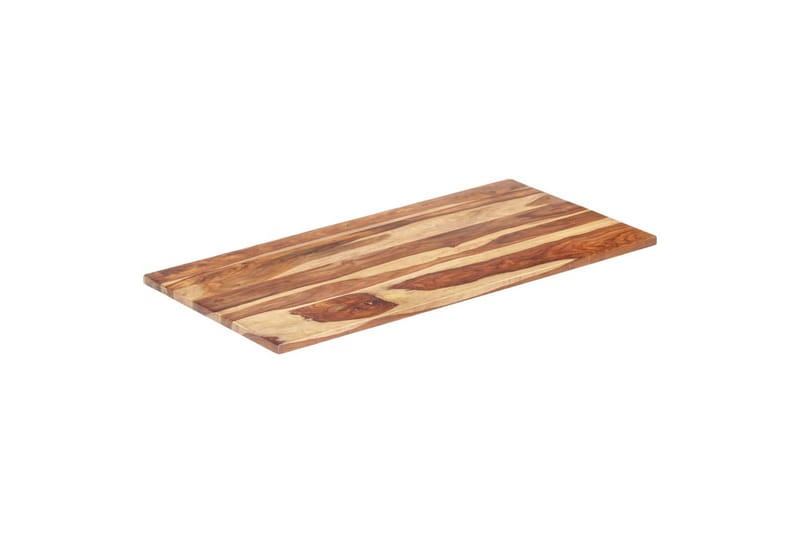 Bordsskiva i massivt sheshamträ 25-27 mm 60x100 cm - Brun - Möbler - Bord & matgrupper - Bordstillbehör - Bordsskiva