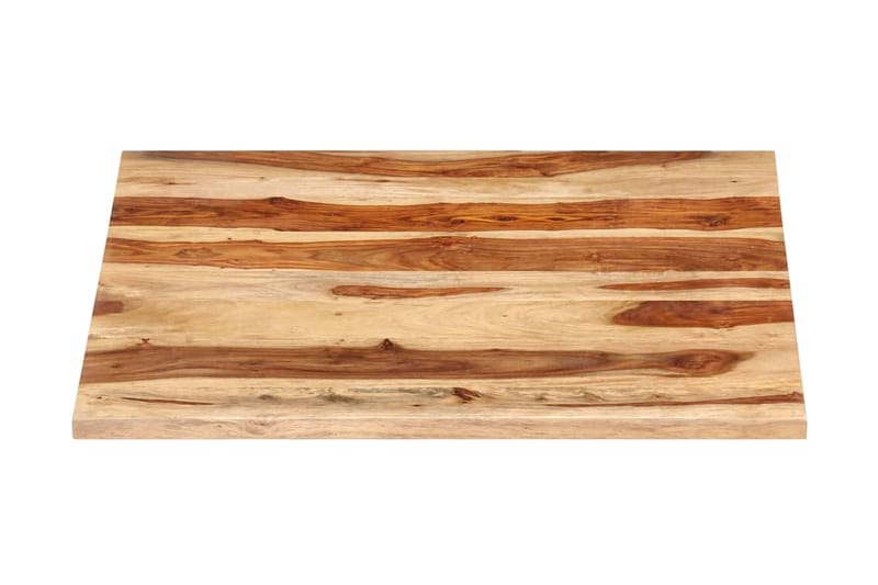 Bordsskiva i massivt sheshamträ 25-27 mm 60x60 cm - Brun - Möbler - Bord & matgrupper - Bordstillbehör - Bordsskiva