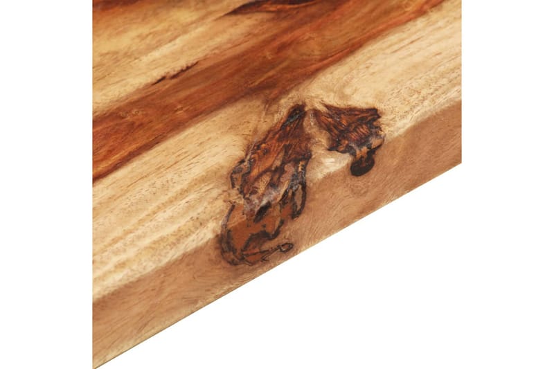 Bordsskiva i massivt sheshamträ 25-27 mm 60x80 cm - Brun - Möbler - Bord & matgrupper - Bordstillbehör - Bordsskiva