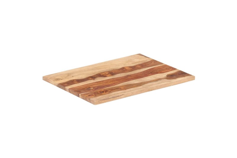 Bordsskiva i massivt sheshamträ 25-27 mm 60x80 cm - Brun - Möbler - Bord & matgrupper - Bordstillbehör - Bordsskiva