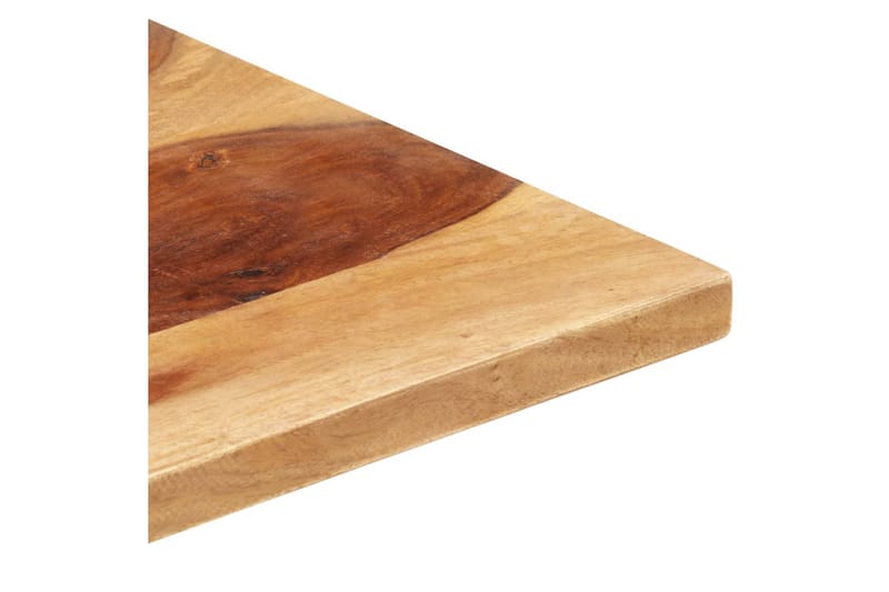 Bordsskiva i massivt sheshamträ 25-27 mm 70x80 cm - Brun - Möbler - Bord & matgrupper - Bordstillbehör - Bordsskiva
