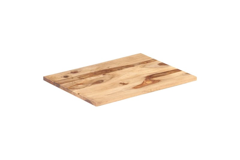 Bordsskiva i massivt sheshamträ 25-27 mm 70x80 cm - Brun - Möbler - Bord & matgrupper - Bordstillbehör - Bordsskiva
