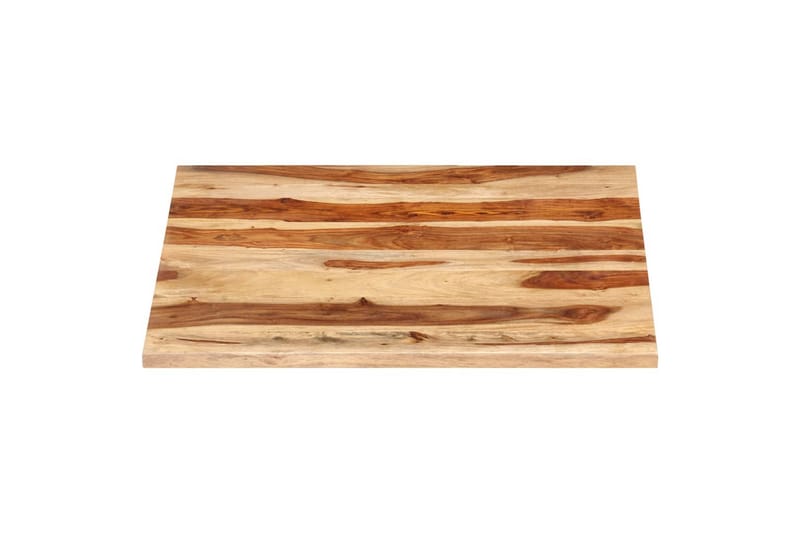 Bordsskiva i massivt sheshamträ 25-27 mm 80x80 cm - Brun - Möbler - Bord & matgrupper - Bordstillbehör - Bordsskiva