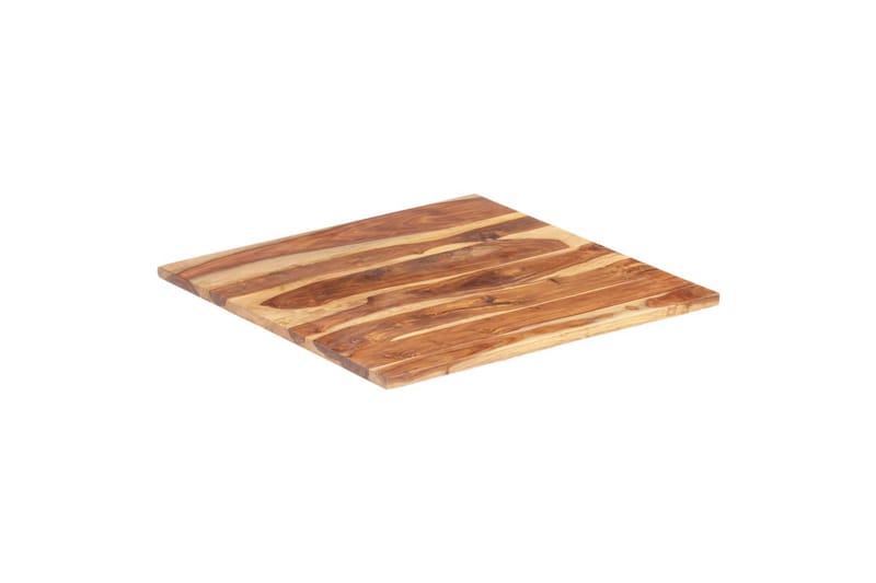 Bordsskiva i massivt sheshamträ 25-27 mm 80x80 cm - Brun - Möbler - Bord & matgrupper - Bordstillbehör - Bordsskiva