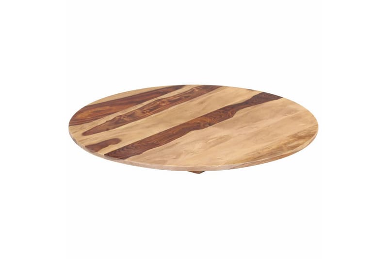 Bordsskiva i massivt sheshamträ rund 15-16 mm 50 cm - Brun - Möbler - Bord & matgrupper - Bordstillbehör - Bordsskiva