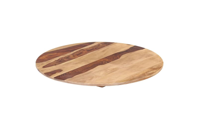 Bordsskiva i massivt sheshamträ rund 15-16 mm 50 cm - Brun - Möbler - Bord & matgrupper - Bordstillbehör - Bordsskiva