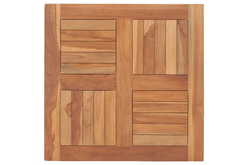 Bordsskiva massiv teak 60x60x2,5 cm - Brun - Bordsskiva