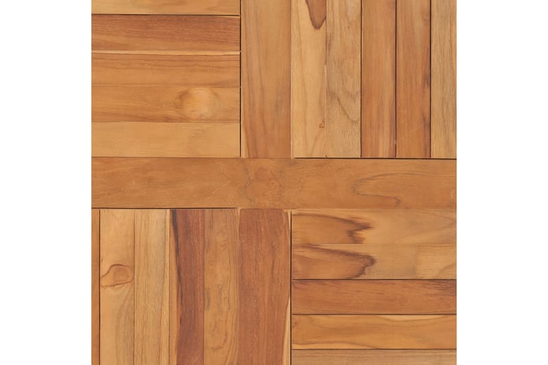 Bordsskiva massiv teak fyrkantig 80x80x2,5 cm - Brun - Möbler - Bord & matgrupper - Bordstillbehör - Bordsskiva