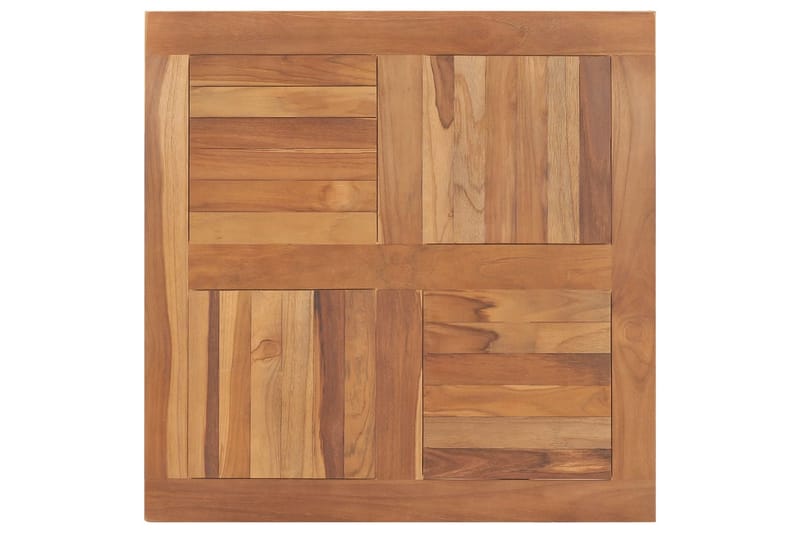 Bordsskiva massiv teak fyrkantig 80x80x2,5 cm - Brun - Möbler - Bord & matgrupper - Bordstillbehör - Bordsskiva