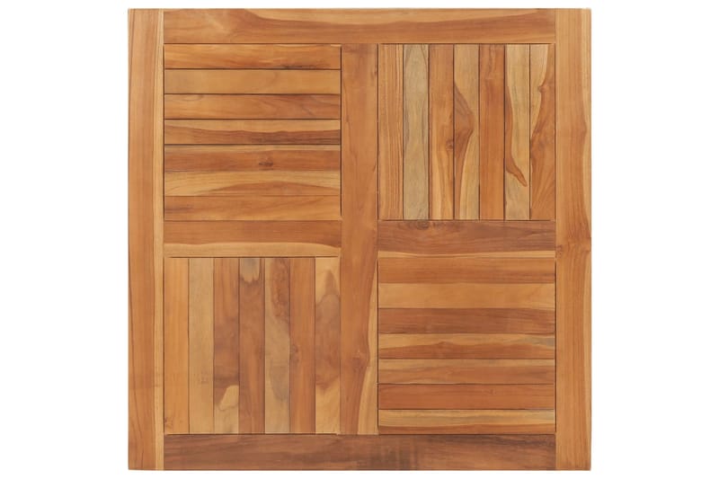 Bordsskiva massiv teak fyrkantig 90x90x2,5 cm - Brun - Möbler - Bord & matgrupper - Bordstillbehör - Bordsskiva
