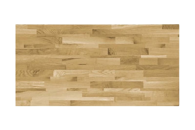 Bordsskiva massivt ekträ rektangulär 23 mm 120x60 cm - Brun - Möbler - Bord & matgrupper - Bordstillbehör - Bordsskiva