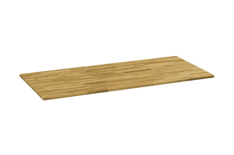 Bordsskiva massivt ekträ rektangulär 23 mm 120x60 cm - Brun - Möbler - Bord & matgrupper - Bordstillbehör - Bordsskiva