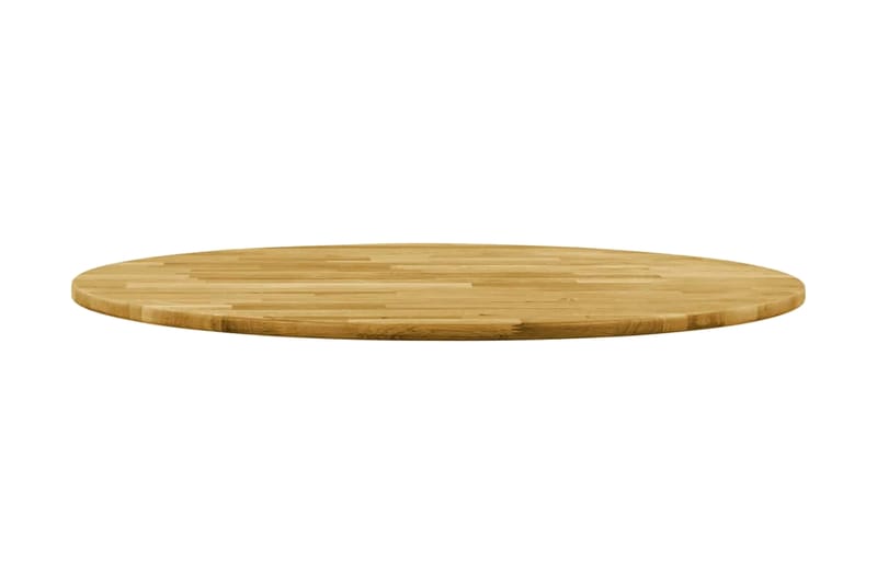 Bordsskiva massivt ekträ rund 23 cm 600 mm - Brun - Möbler - Bord & matgrupper - Bordstillbehör - Bordsskiva