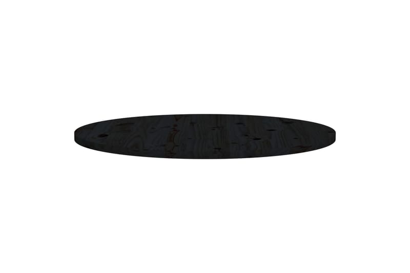 Bordsskiva svart 90x2,5 cm massiv furu - Svart - Bordsskiva