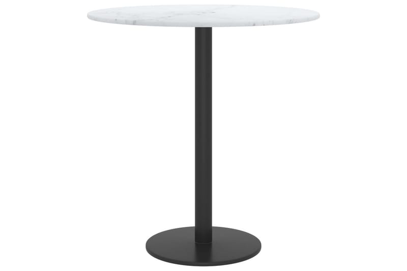 Bordsskiva vit Ã˜40x0,8 cm härdat glas med marmortextur - Vit - Möbler - Bord & matgrupper - Bordstillbehör - Bordsskiva
