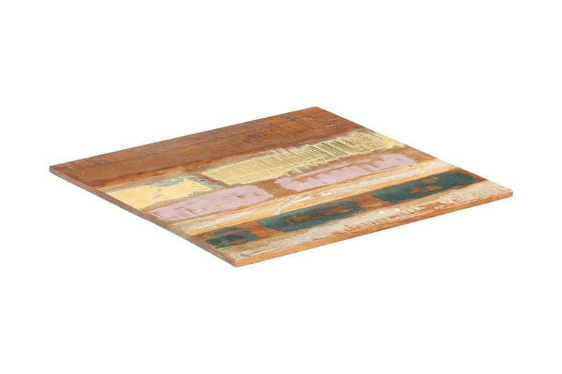 Fyrkantig bordsskiva 60x60 cm 15-16 mm massivt återvunnet tr - Flerfärgad - Möbler - Bord & matgrupper - Bordstillbehör - Bordsskiva