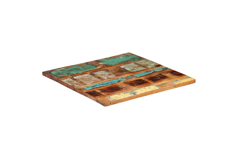 Fyrkantig bordsskiva 60x60cm 25-27 mm massivt återvunnet trä - Flerfärgad - Möbler - Bord & matgrupper - Bordstillbehör - Bordsskiva