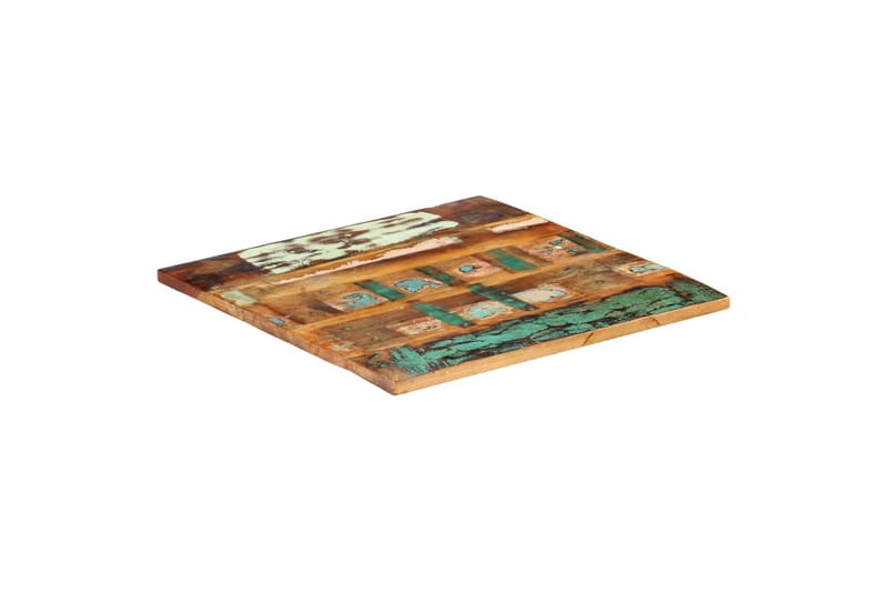 Fyrkantig bordsskiva 60x60cm 25-27 mm massivt återvunnet trä - Flerfärgad - Möbler - Bord & matgrupper - Bordstillbehör - Bordsskiva