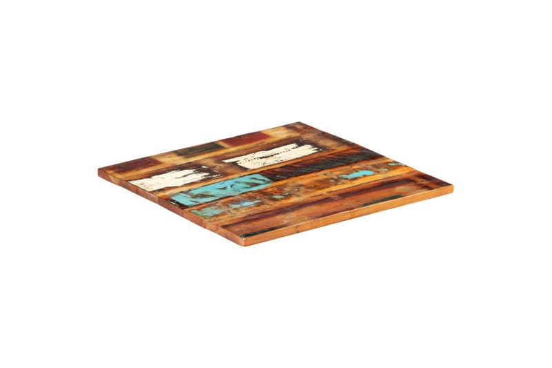 Fyrkantig bordsskiva 60x60cm 25-27 mm massivt återvunnet trä - Flerfärgad - Möbler - Bord & matgrupper - Bordstillbehör - Bordsskiva