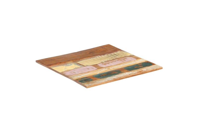 Fyrkantig bordsskiva 70x70 cm 15-16 mm massivt återvunnet tr - Flerfärgad - Möbler - Bord & matgrupper - Bordstillbehör - Bordsskiva