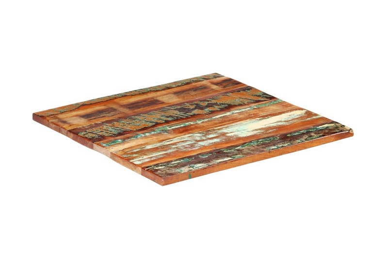 Fyrkantig bordsskiva 80x80 cm 25-27 mm massivt återvunnet tr - Flerfärgad - Möbler - Bord & matgrupper - Bordstillbehör - Bordsskiva