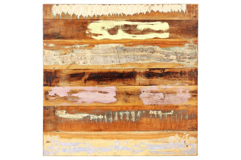Fyrkantig bordsskiva 80x80 cm 25-27 mm massivt återvunnet tr - Flerfärgad - Möbler - Bord & matgrupper - Bordstillbehör - Bordsskiva