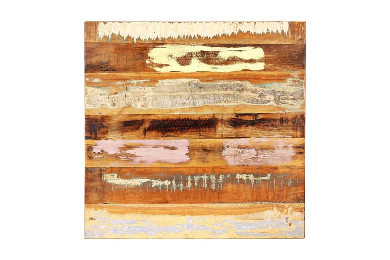 Fyrkantig bordsskiva 80x80 cm 25-27 mm massivt återvunnet tr - Flerfärgad - Möbler - Bord & matgrupper - Bordstillbehör - Bordsskiva