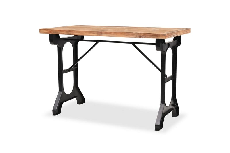 Matbord bordsskiva i massiv granträ 122x65x82 cm - Brun - Möbler - Bord & matgrupper - Bordstillbehör - Bordsskiva