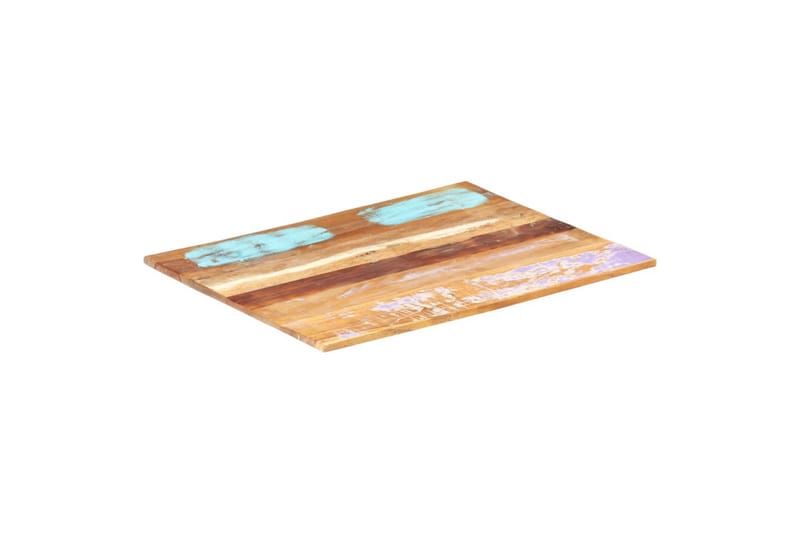 Rektangulär bordsskiva 60x90 cm 15-16 mm massivt återvunnet - Flerfärgad - Möbler - Bord & matgrupper - Bordstillbehör - Bordsskiva