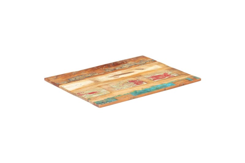 Rektangulär bordsskiva 60x90 cm 15-16 mm massivt återvunnet - Flerfärgad - Möbler - Bord & matgrupper - Bordstillbehör - Bordsskiva