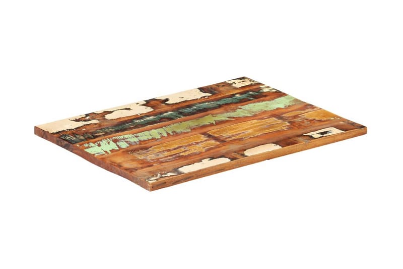 Rektangulär bordsskiva 60x90 cm 25-27 mm massivt återvunnet - Flerfärgad - Möbler - Bord & matgrupper - Bordstillbehör - Bordsskiva