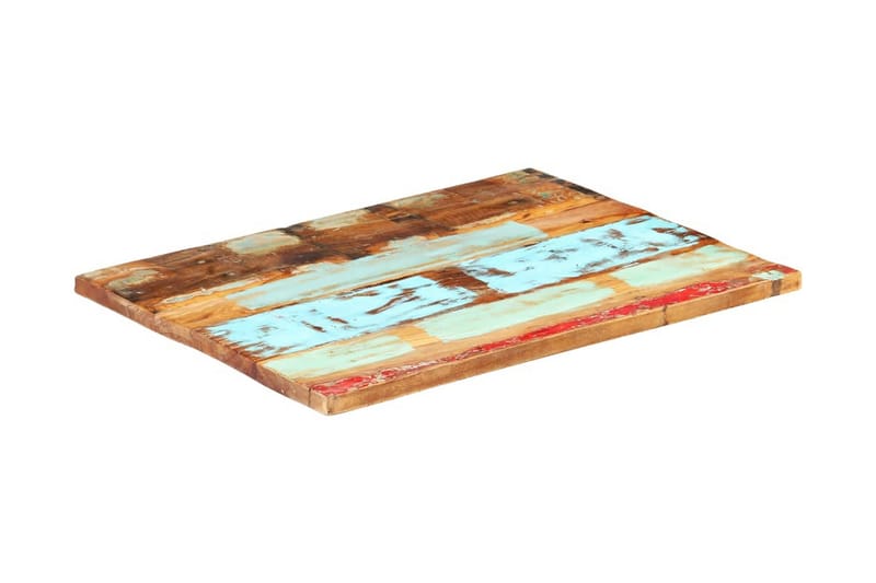 Rektangulär bordsskiva 60x90 cm 25-27 mm massivt återvunnet - Flerfärgad - Möbler - Bord & matgrupper - Bordstillbehör - Bordsskiva