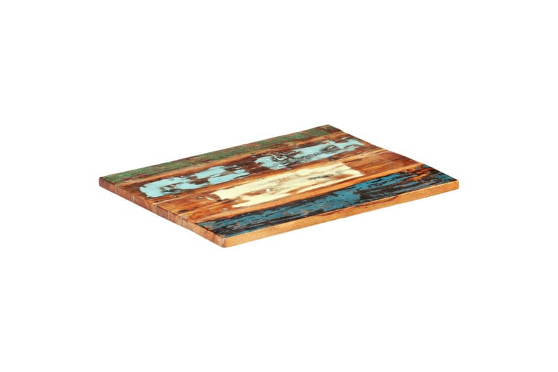 Rektangulär bordsskiva 70x80 cm 25-27 mm massivt återvunnet - Flerfärgad - Möbler - Bord & matgrupper - Bordstillbehör - Bordsskiva